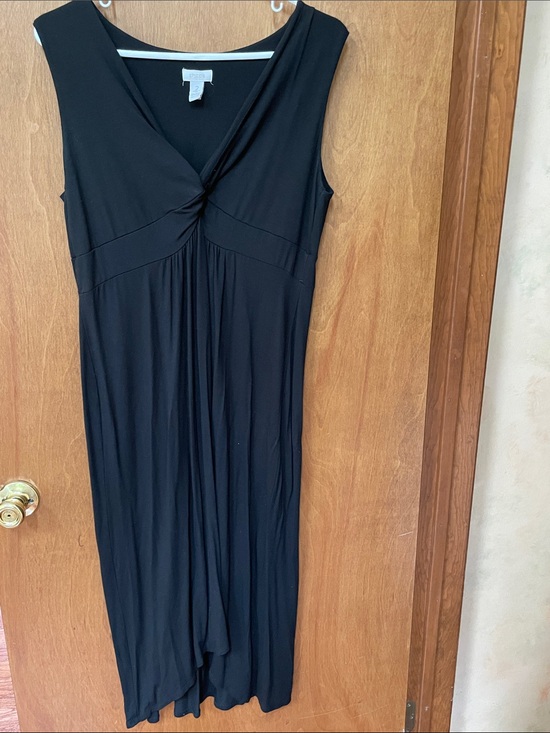 Chico's Dresses & Skirts - Chico's Black Sleeveless Twist-Front Maxi Dress